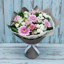 Букет цветов из:  Герберы, Альстромерии и Хризантемы в Уторгош