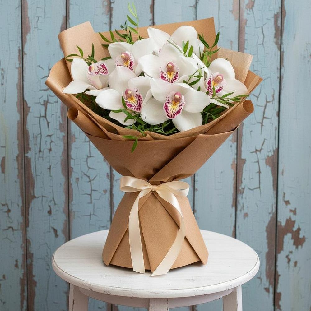 Букет цветов из: Орхидеи и Розы в Уторгош