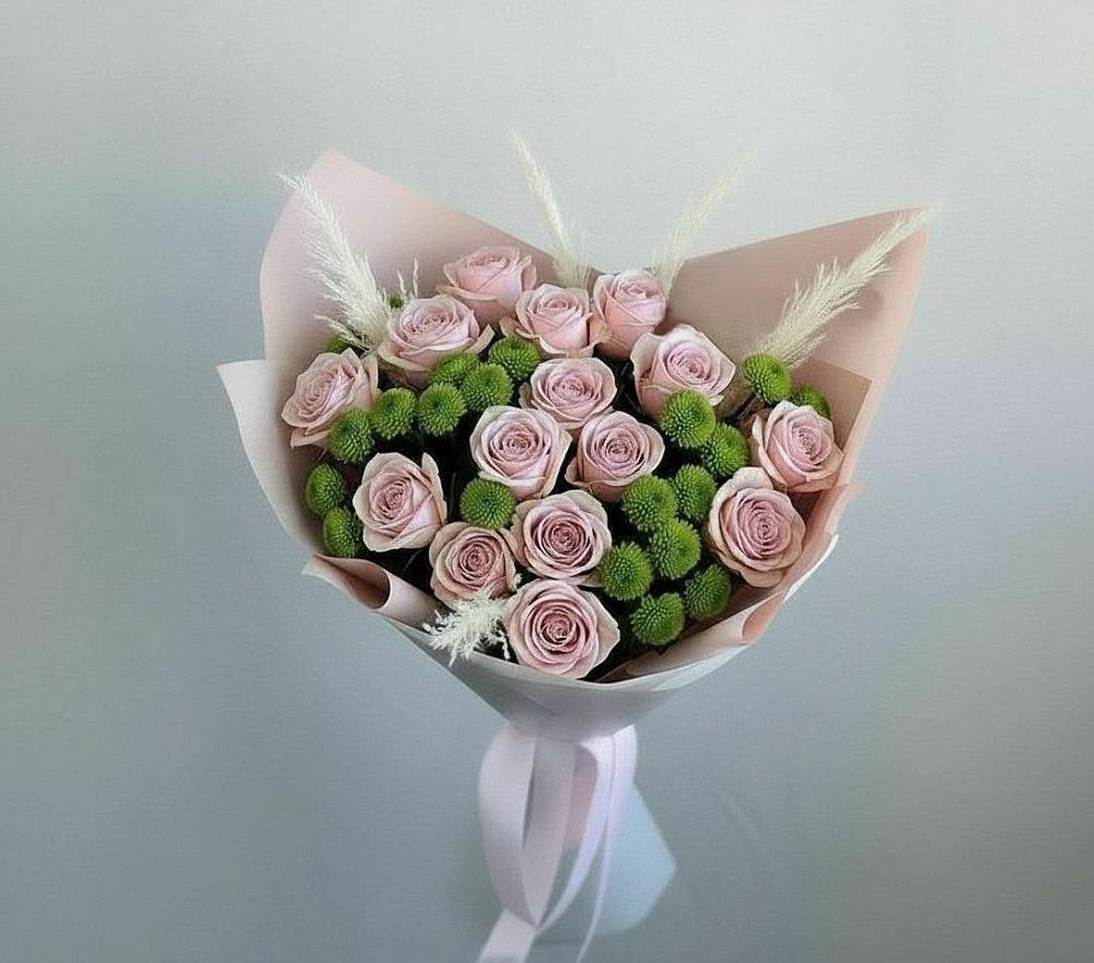 Букет цветов из: Розы и Хризантемы в Уторгош