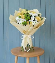 Букет цветов из:  Хризантемы и Розы в Уторгош