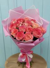 Букет 15 Розовых роз Равель #REPLACE_PRED# Уторгош